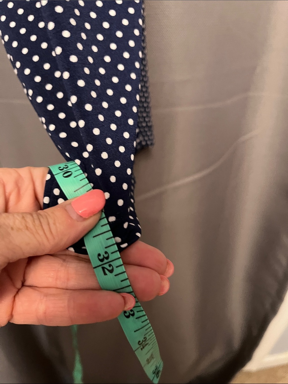 Avenue Navy Polka Dot Pull-On Capris - Picture 3 of 5